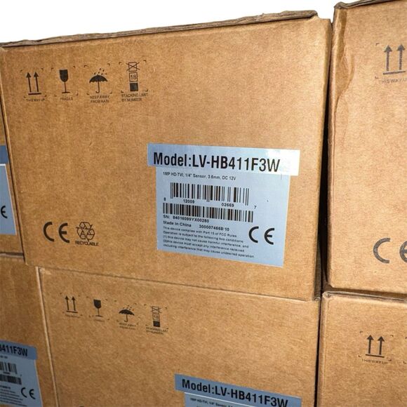 Lot of 6 LaView Infrared Security Cameras: LV-HB411F3W - Picture 2 of 3